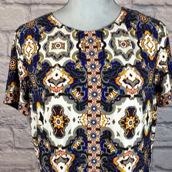 London Times medallion print shift dress - Picture 2 of 6